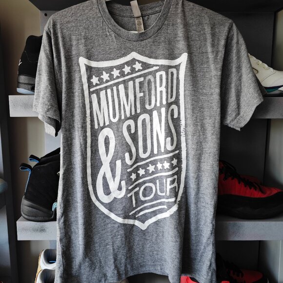 Mumford & Sons Grey Concert Tee size s - Picture 1 of 3